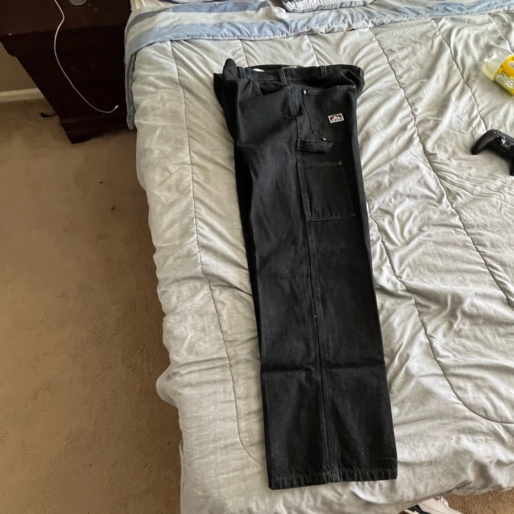Creased Ben Davis carpenter pants